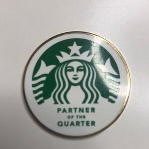STARBUCKS PARTNER OF THE QUARTER PIN